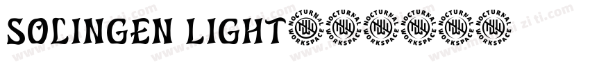 Solingen Light字体转换